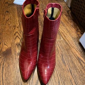 Red Croc Catherine’s Booties